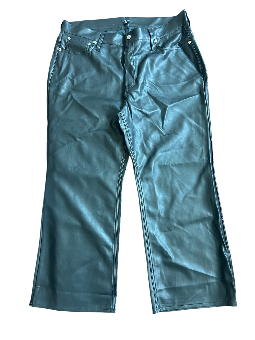 J.‎ Crew Black Faux Leather Pants Size 34 new